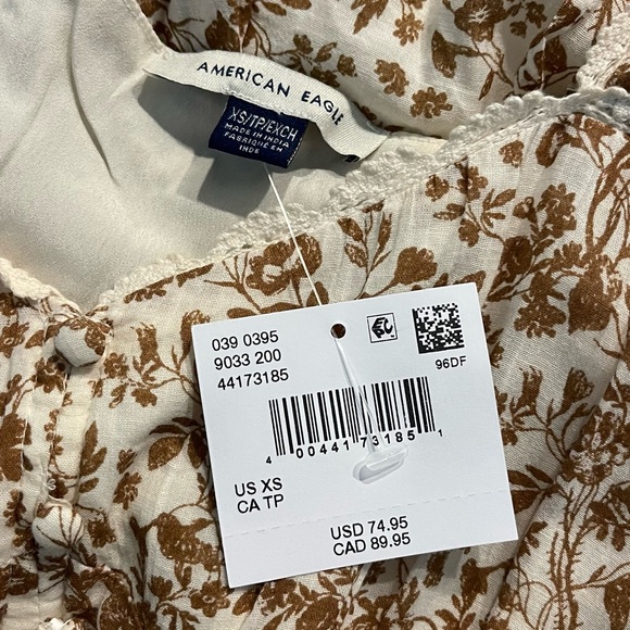 NWT American Eagle Sweetheart Corset Midi Dress - Picture 15 of 15